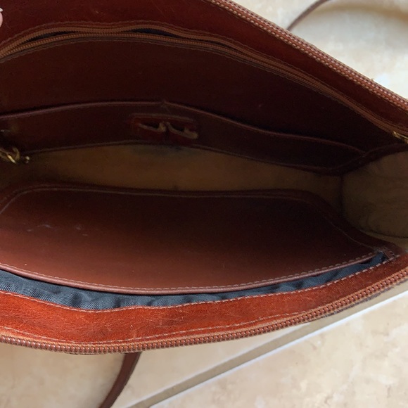 Brahmin Leather/Canvas Crossbody - Picture 12 of 13